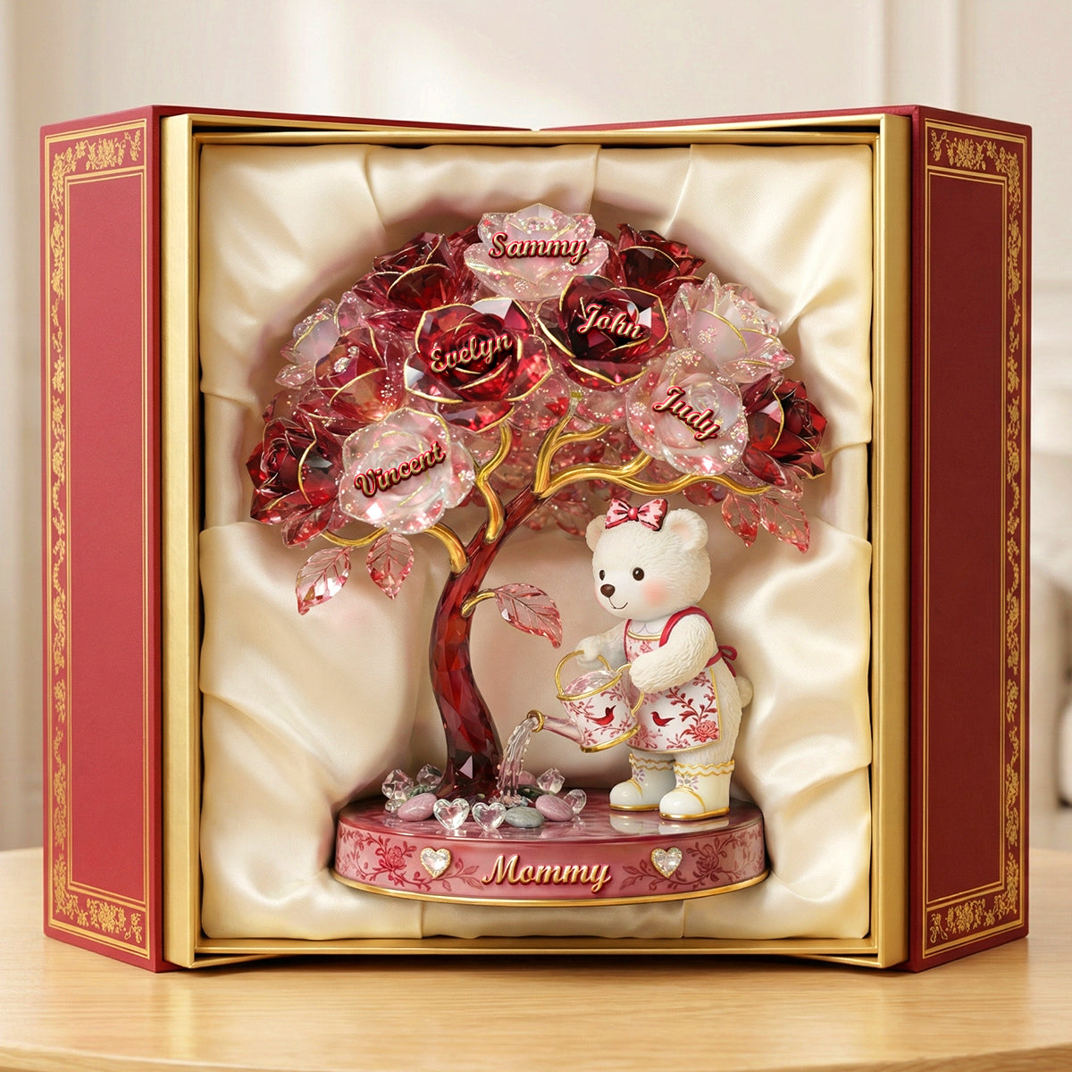 "Growing With Mom - A Cherished Keepsake for Every Mother" - Personalized Acrylic Plaque - Gift for Mom, Grandma, and More Shaped Plaques PopCulturePrints