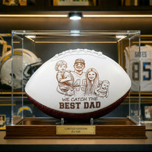 Load image into Gallery viewer, We Catch The Best Dad - Personalized Football for Dad and Grandpa American Football PopCulturePrints
