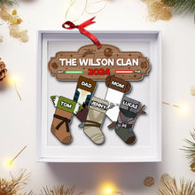 Load image into Gallery viewer, Personalized Family Christmas Galaxy Ornament Stocking Gift Ornament PopCulturePrints
