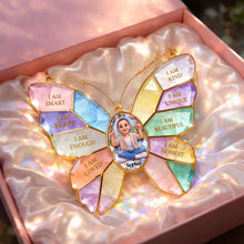 Load image into Gallery viewer, Spread Joy with 'I Am Unique' - Custom Photo Suncatcher Ornament for Kids Ornament PopCulturePrints
