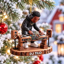 Load image into Gallery viewer, Celebrate the Beat: Personalized DJ Acrylic Ornament - Unique Custom Gift for Music Lovers
