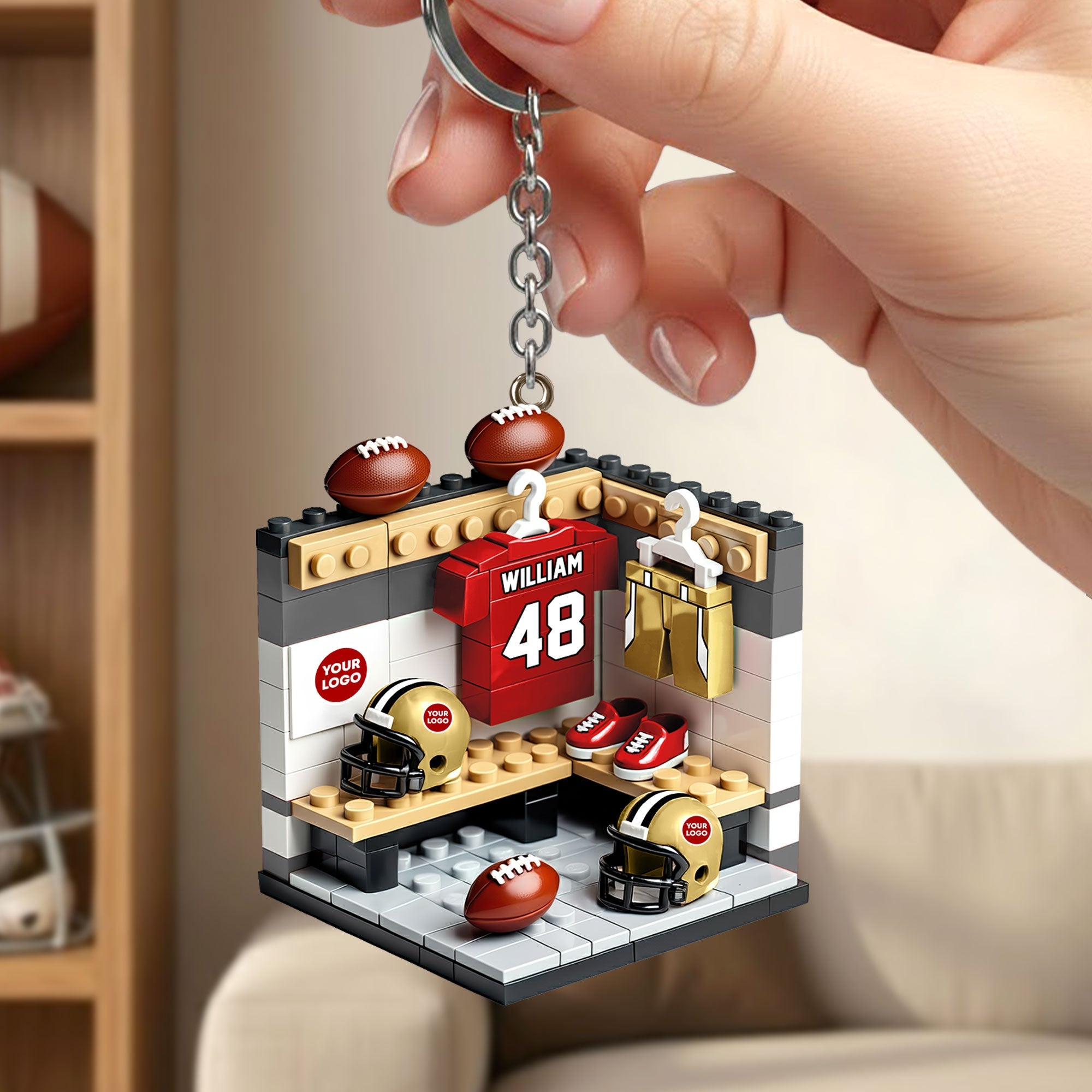 Sport Lover Keychain - A Personalized Touch for Sports Fans Keychains PopCulturePrints