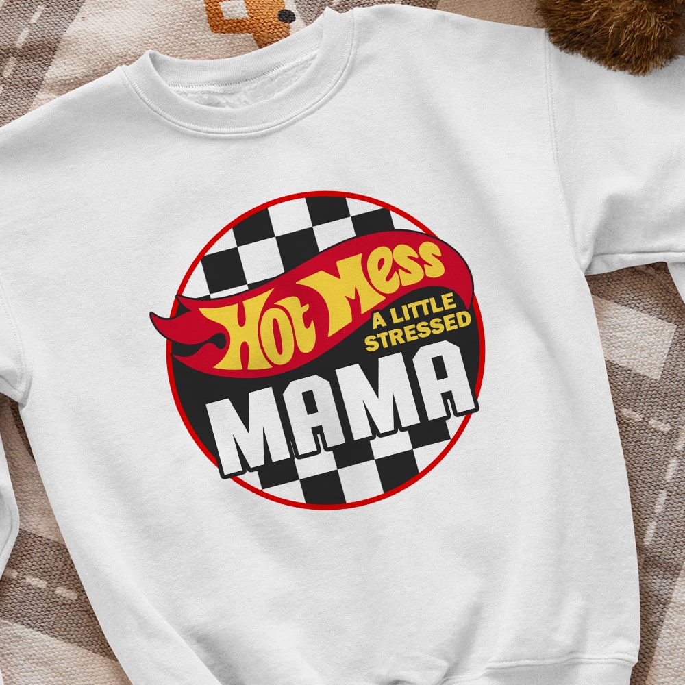 Personalized Hot Mess Mama Shirt - Custom Gift for Mother's Day