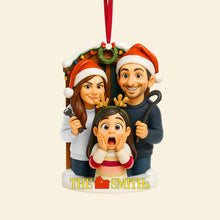 Load image into Gallery viewer, Capture Your Family&#39;s Joy with Our Custom Cartoon Family Ornament - Personalized Gift for All Occasions Ornament PopCulturePrints
