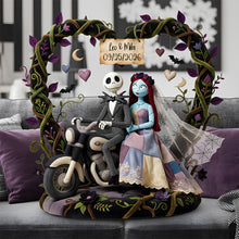 Load image into Gallery viewer, Love Beyond the Grave - Wedding Couple Pillow - Personalized Gifts for Couples Pillow PopCulturePrints
