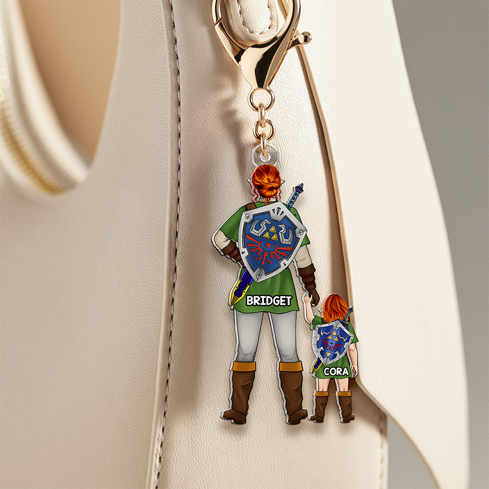 "A Mother’s Love is Forever" - Personalized Keychain for Mom, Grandma & Loved Ones Keychains PopCulturePrints