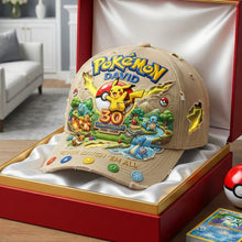 Load image into Gallery viewer, Celebrate 30 Years of Adventure – Personalized Monster Trainer Cap - Unique Gift for Pokemon Fans Caps PopCulturePrints
