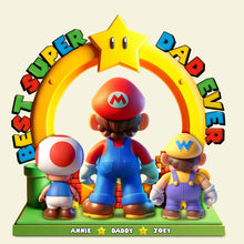 Load image into Gallery viewer, Best Super Dad Ever - Personalized Acrylic Plaque - Perfect Gift for Fathers &amp; Grandfathers Shaped Plaques PopCulturePrints
