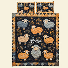 Load image into Gallery viewer, Personalized Sheep Lover Quilt Bed Set - Custom Design for Animal Enthusiasts Blanket PopCulturePrints
