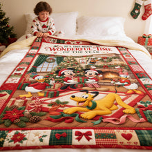 Load image into Gallery viewer, “It's the Most Wonderful Time of the Year” - Personalized Holiday Family Blanket - Custom Gift for Everyone
