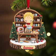 Load image into Gallery viewer, Baking Memories - Personalized Acrylic Ornament for Bakers Ornament PopCulturePrints
