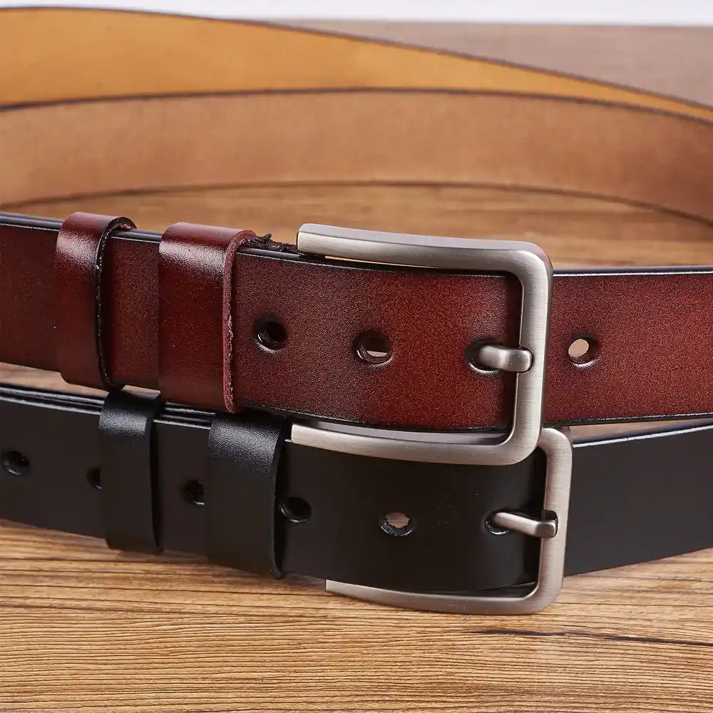 “We Used To Live In Your Balls” - Personalized Engraved Leather Belt - A Unique Gift for Dads Engraved Leather Belt PopCulturePrints