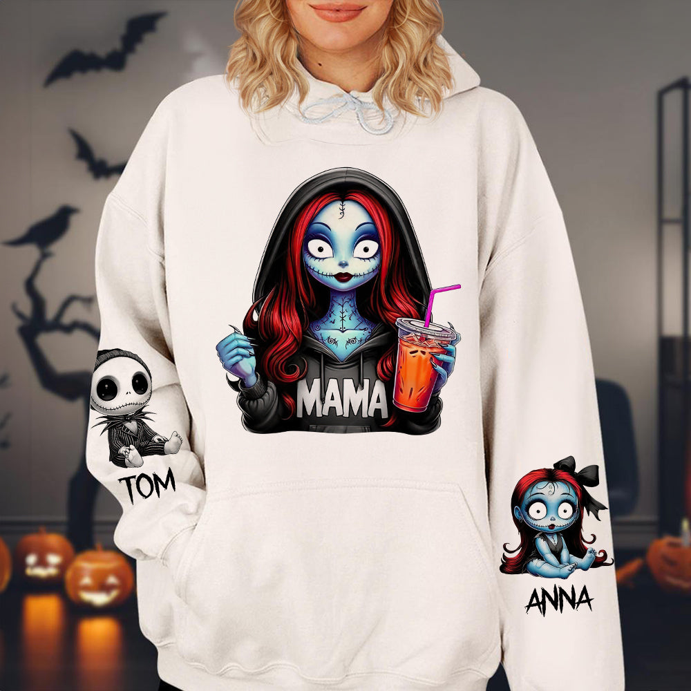 Horror Christmas Mama Personalized Hoodie AOP Products PopCulturePrints