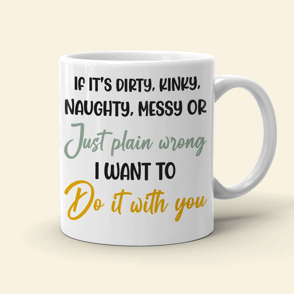 Personalized Naughty Couple Mug - Fun & Unique Valentine's Day Gifts Coffee Mug PopCulturePrints
