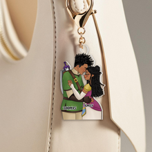 Load image into Gallery viewer, Custom Couple Keychain - Unique Wedding &amp; Anniversary Gift | Valentine&#39;s Day Gifts Keychains PopCulturePrints
