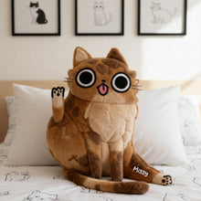 Load image into Gallery viewer, Pawsitively Fun Cat Custom Shape Pillow - Personalized Gifts for Cat Lovers Pillow PopCulturePrints
