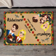 Load image into Gallery viewer, Personalized Family Doormat - Magical Characters Design
