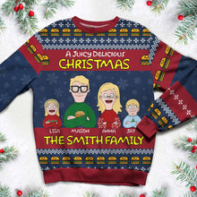 Load image into Gallery viewer, Personalized Family Movie Lover Christmas Sweatshirt Ugly Christmas Sweater PopCulturePrints
