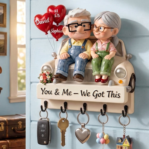 You & Me – We Got This | Forever Love Acrylic Key Hanger - Personalized Gift for Couples, Family, and Friends Key Hanger PopCulturePrints