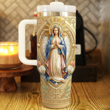 Load image into Gallery viewer, Blessings of Virgin Mary - Personalized Christian Tumbler Tumbler Cup PopCulturePrints
