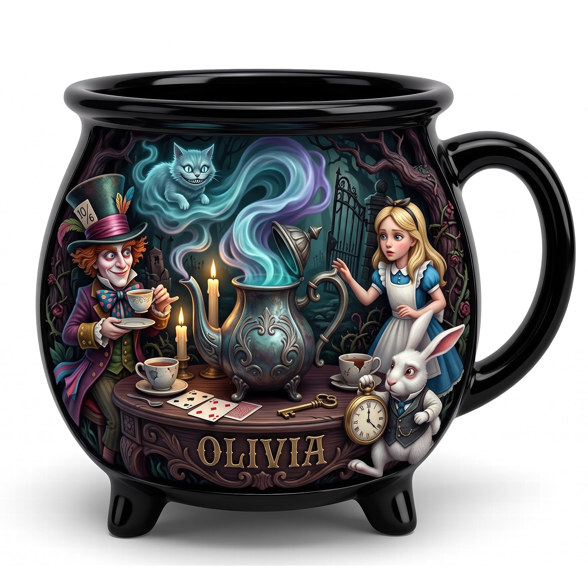 “Brew Magic in Every Sip” - Whimsical Cauldron Mug - Personalized Gift for Fantasy Lovers