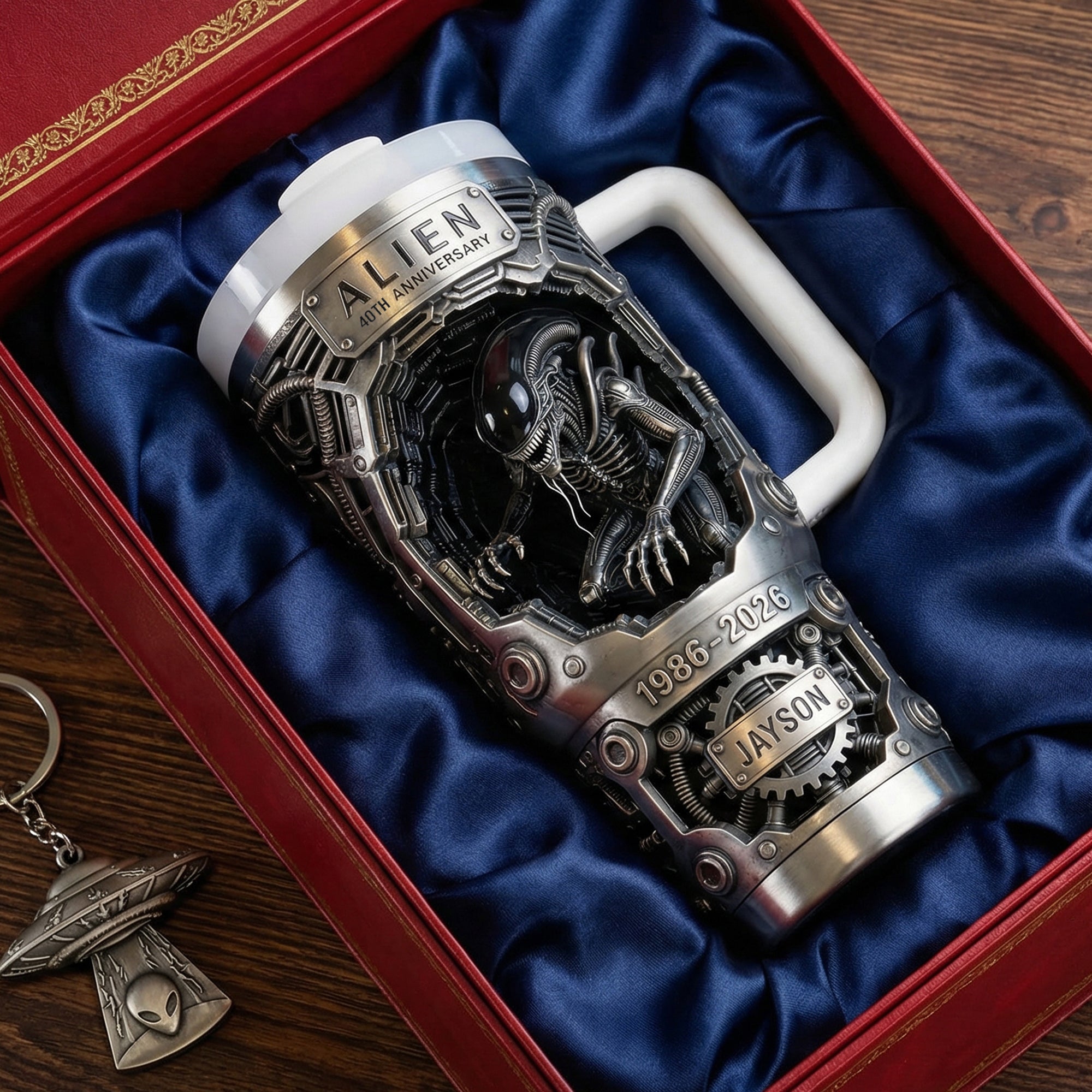 Celebrate Milestones with the Alien 40th Anniversary Tumbler - Personalized Custom Gift for Sci-Fi Lovers Tumbler Cup PopCulturePrints
