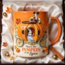 Load image into Gallery viewer, You're the Pumpkin to My Spice - Personalized Couples Mug Coffee Mug PopCulturePrints
