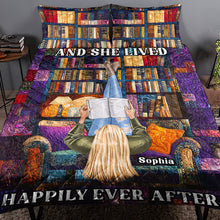 Load image into Gallery viewer, Personalized Book Lover&#39;s Dream Quilt Bed Set Blanket PopCulturePrints
