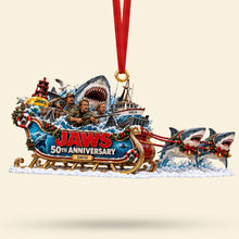 Load image into Gallery viewer, Celebrate the 50th Anniversary of Jaws - Personalized Deep Sea Christmas Ornament Ornament PopCulturePrints
