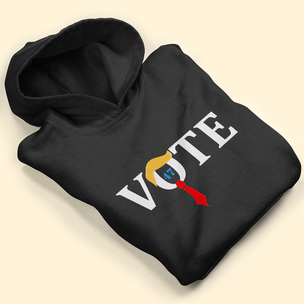 Vote 47 Graphic Sweatshirt - Funny Political Design