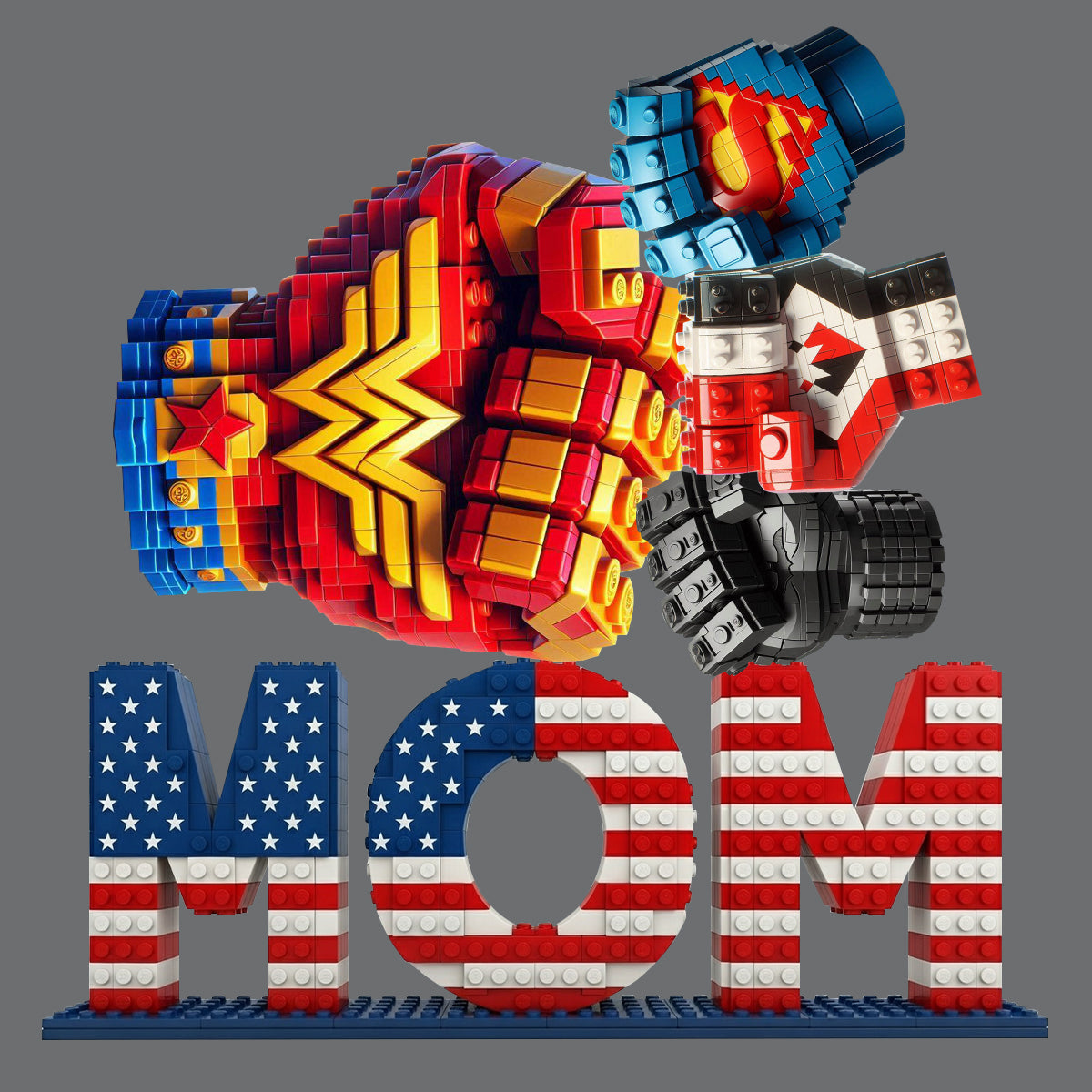 “Mom, Your Fist Bump is My Superpower!” - Personalized Acrylic Plaque - Gifts for Mom, Grandma & More Shaped Plaques PopCulturePrints