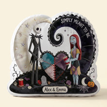 Load image into Gallery viewer, Gothic Skeleton Couple Pillow - Personalized Gift For Couples 03HATI050826 Pillow PopCulturePrints
