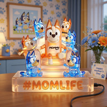 Load image into Gallery viewer, "Celebrate Mom with Love!" - Personalized Mom Life Acrylic Light Box - Custom Gifts for Moms, Grandmas &amp; More
