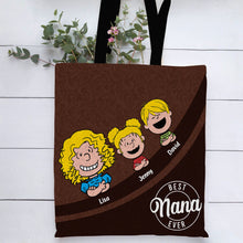 Load image into Gallery viewer, Personalized Best Mom Ever Tote Bag Tote Bag PopCulturePrints

