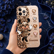 Load image into Gallery viewer, Leopard Fancy Nana Phone Case - A Unique Personalized Gift for Grandma Phone Case PopCulturePrints
