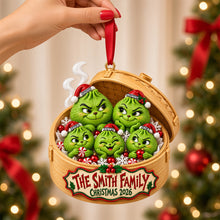 Load image into Gallery viewer, “Celebrate Your Family's Uniqueness” - Personalized Christmas Dumpling Family Ornament
