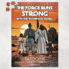 Load image into Gallery viewer, Personalized Family Jigsaw Puzzle – Galactic Adventure Theme Jigsaw Puzzles PopCulturePrints
