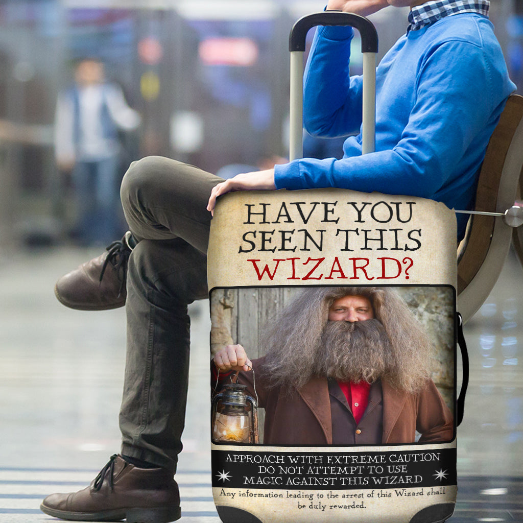 Personalized Wizard 'Have You Seen This Wizard?' Luggage Cover