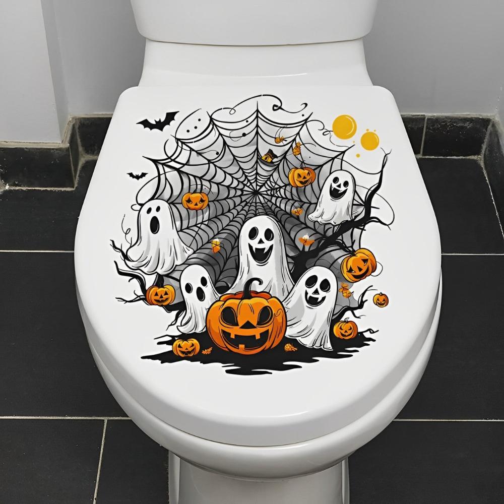 Spooky Halloween Ghost Decal for Fans