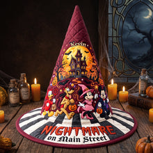 Load image into Gallery viewer, “Unleash Your Inner Witch!” - Nightmare Quilted Witch Hat - Personalized Gift for Witch Lovers
