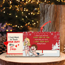 Load image into Gallery viewer, Romantic Personalized Slider Ornament for Couples | Unique Valentine&#39;s Day Gifts Ornament PopCulturePrints
