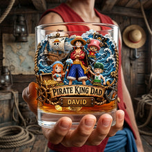 Load image into Gallery viewer, "Adventure Awaits: Customizable Pirate King Dad Glass - Perfect Gift for Dads, Grandpas &amp; Adventure Lovers"
