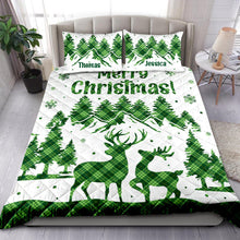 Load image into Gallery viewer, Personalized Christmas Quilt Bed Set for Couples - Cozy Holiday Gift | Valentine&#39;s Day Gifts Blanket PopCulturePrints
