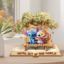 Load image into Gallery viewer, You&#39;re Out of This World - Romantic Experiment Acrylic Plaque Personalized Gift for Couples Shaped Plaques PopCulturePrints
