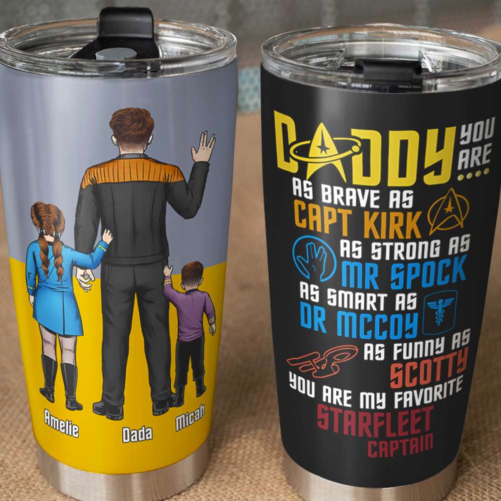 Space Explorer Personalized Daddy Tumbler