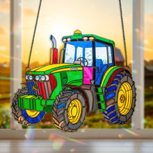 Load image into Gallery viewer, &quot;Add a Splash of Color to Your Space!&quot; - Personalized Tractor Suncatcher Ornament - Custom Gifts for Tractor Enthusiasts Ornament PopCulturePrints
