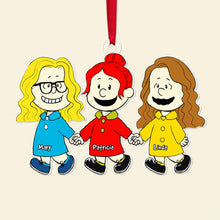 Load image into Gallery viewer, Custom Best Friend Cartoon Christmas Ornament
