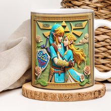 Load image into Gallery viewer, Customized Game Lovers Mug: Adventurer &amp; Princess Coffee Mug PopCulturePrints
