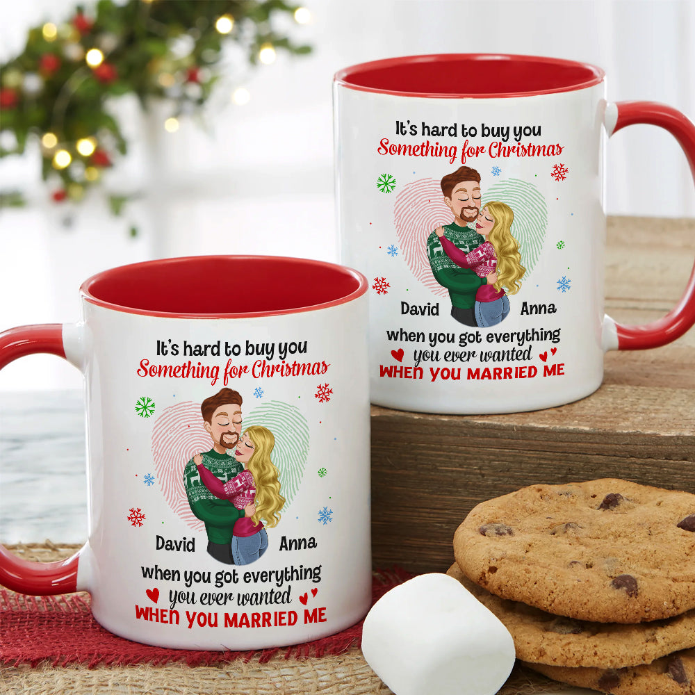 Personalized Romantic Christmas Mug for Couples