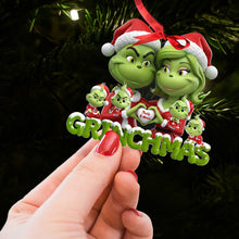Load image into Gallery viewer, Together in Grinchmas Spirit - Personalized Family Ornament Ornament PopCulturePrints
